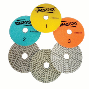 4" White MR 3-Step Polishing Pad