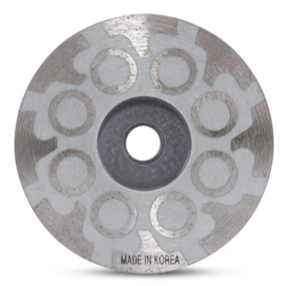 Platinum Resin Filled Cup Wheel 4" X 5/8"-11 Thread Medium
