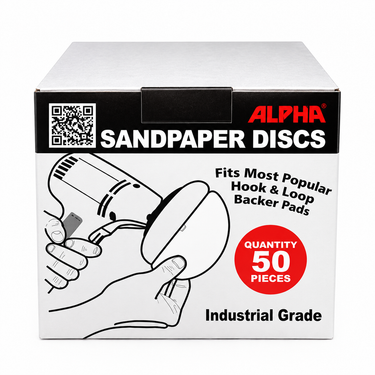 Alpha Velcro Sandpaper Discs – Silicon Carbide (Box of 50)